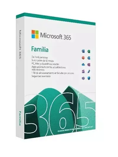 Licencia Física Microsoft 365 Family.