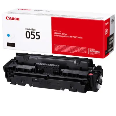 Cartucho Canon para toner 055 cyan.
