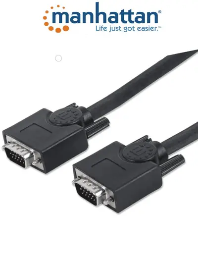 Cable Svga, Manhattan, 371377, Monitor 8MM HD15M-M 11.0M