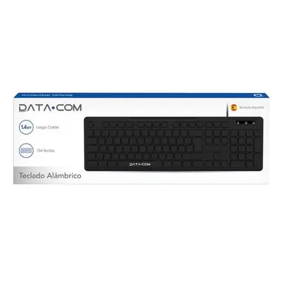 Teclado - Techzone - TZ16TEC01-ALA - Qwerty - Alambrico USB a - 1.30MTRS - Teclas 104 - Negro