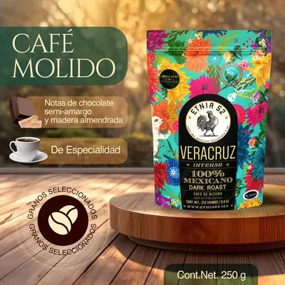 Café molido y tostado etnia