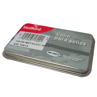 Cojín para sello Stafford estuche metáli