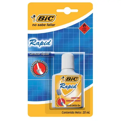 Corrector líquido en brocha BIC Rapid
