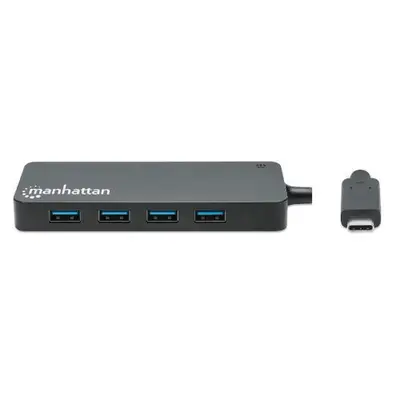 Hub USB, Manhattan, 168403, V3.2 7 Ptos a sin Fuente, 5GBPS