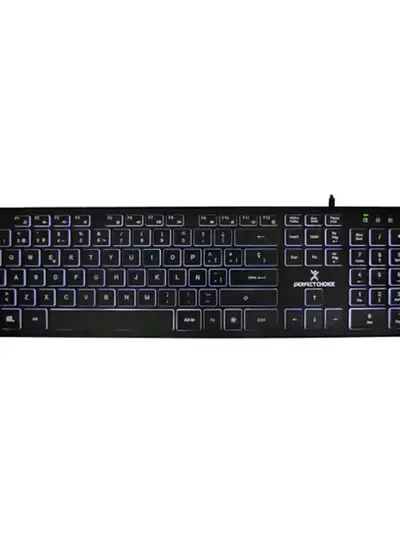 Teclado Alambrico Slim con Iluminacion Backlight Perfect Choice