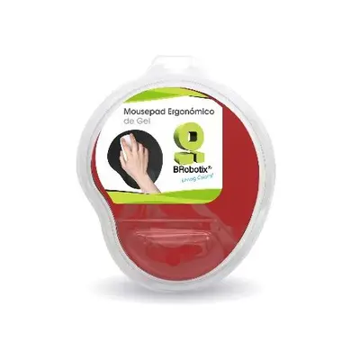 Mousepad BRobotix 500074R Tipo Gel Color rojo