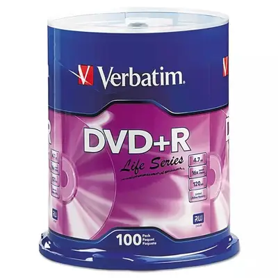 Disco Verbatim DVD+R life series 16x 100