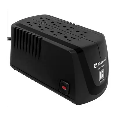 Regulador de Voltaje Koblenz ER-2250, 2250 VA / 1000 W, 8 Contactos Nema 5-15R, Luz LED, Disyuntor Termico. 5 Años de Garanta, Poliza de Seguro por 10, 000 USD en Equipo Conectado. SKU 00-1588-3