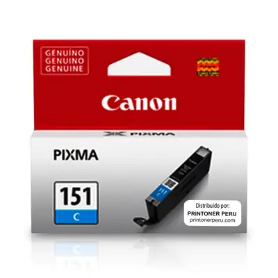 Cartucho Canon para tinta CLI-151 cyan.