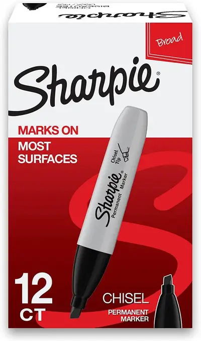 Marcador permanente Sharpie chisel negro