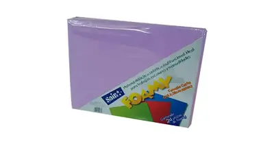 Foamy saira tamaño carta lila 24 piezas