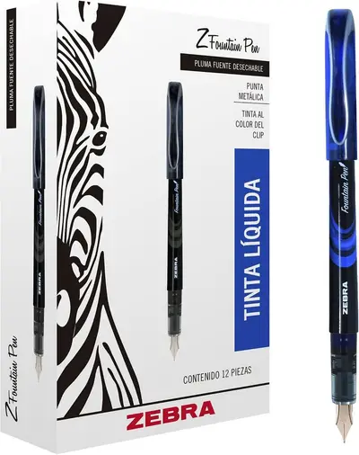 Pluma fuente ZEBRA Z-Fountain tinta