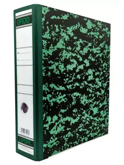 Registrador clásico Lefort oficio color verde
