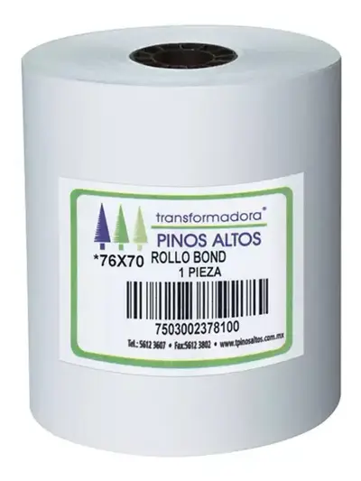 Rollo de papel bond Pinos Altos 76 x