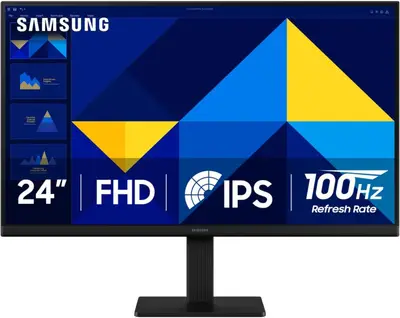 Monitor LED Samsung 24 Pulgadas /S3 S30GD Essential/ FHD (1920 X 1080) / Ips / Plano/hdmi/d-sub/ 100HZ / Negro.