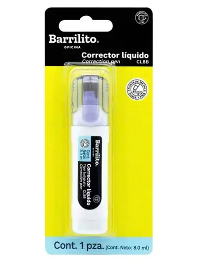 Corrector líquido Barrilito