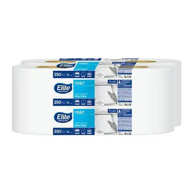 Toalla en rollo color blanco Elite, caja