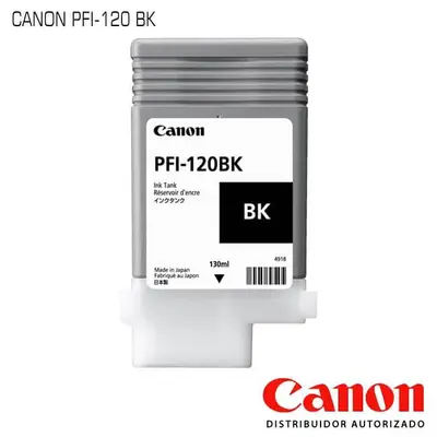 Tanque de tinta Canon PFI-120 negro.