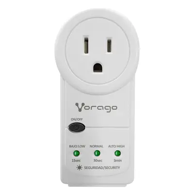 Protector de Voltaje / Vorago / AVR-300-WH / 1, 800W / RJ45 / Portatil / Blanco / Recomendado para Electrodomesticos