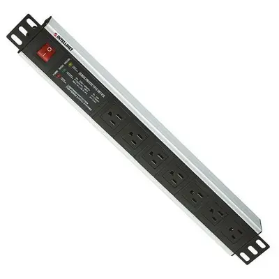 Barra Pdu, Intellinet, 207102, 7 Cont. Gab/rack 19 1.5U, Supresor de Picos, On/off