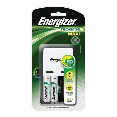 Cargador Maxi Energizer con 2 pilas AA