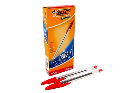 Bolígrafo BIC rojo punto mediano 1.0 mm