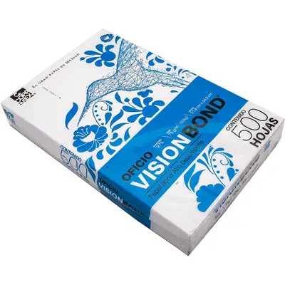 Caja de Papel bond Vision tamaño oficio