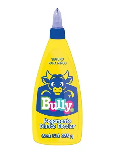 Pegamento escolar blanco Bully de 225 gr
