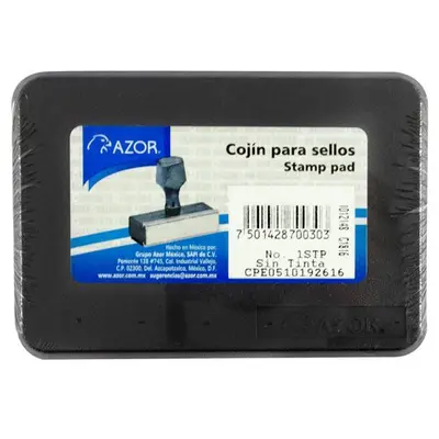 Cojín para sello Azor estuche plástico N