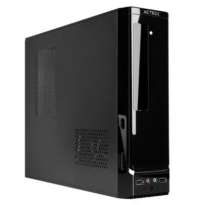 Gabinete Slim Atom Negro Acteck.