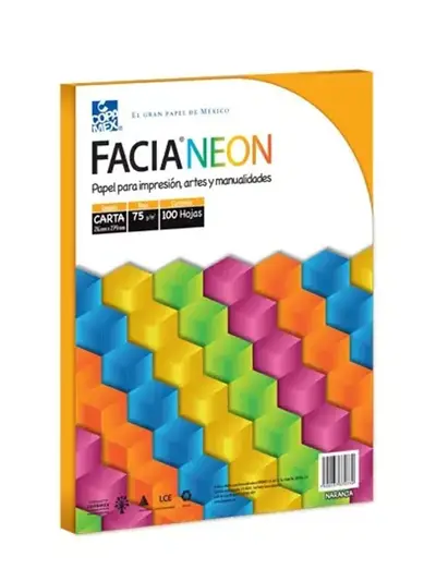 Paquete de hojas de color Facia Neon