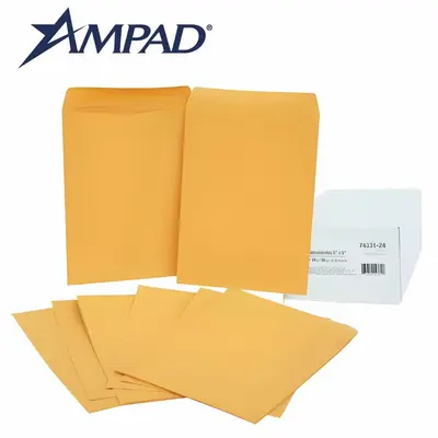 Sobre coin kraft engomado Ampad caja