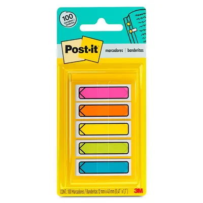 Banderitas adhesivas flecha Post-It neón