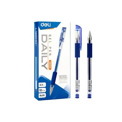 LM-Boligrafo de gel Deli azul punto fino