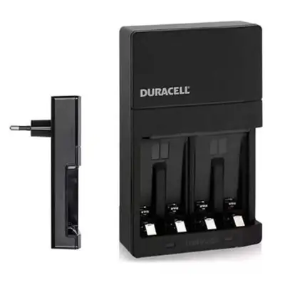 Cargador Duracell con 4 pilas AA