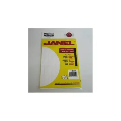 Etiqueta blanca JANEL clasica no. 6