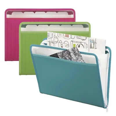 Cartera expandible Oxford carta colores surtido azu Y humo