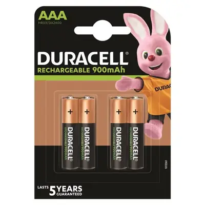 Pila recargable Duracell AAA blíster con 4 piezas