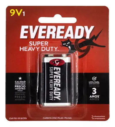 Pila EVEREADY 9V blister con 1 pila