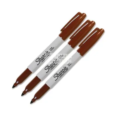 Marcador permanente Sharpie fino café