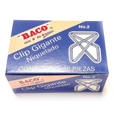 Clip BACO mariposa gigante niquelado