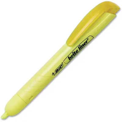 Resaltador BIC Brite Liner color amarillo