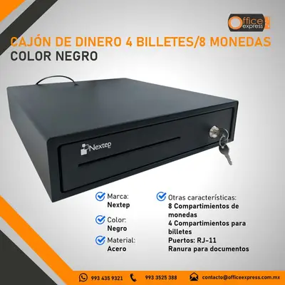 Cajon Dinero Nextep 4 Billetes 8 Mone