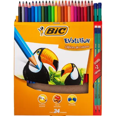 Colores BIC Evolution caja