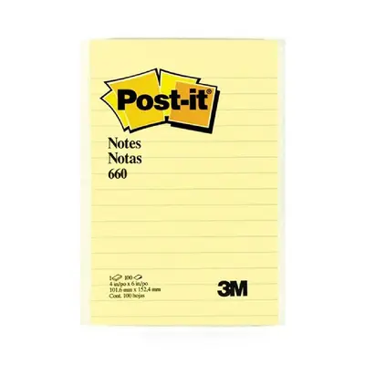 Notas adhesivas Mod. 660 Post-it amarillo