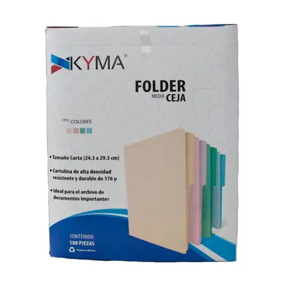 Folder KYMA Tamaño Carta Color Verde