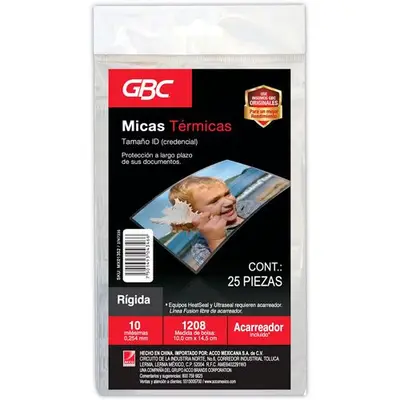 Mica térmica 1208 GBC tamaño 10x14.5cm