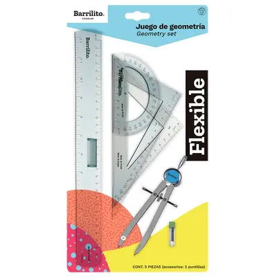 Juego de Geometria Barrilito Flexible