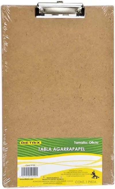 Tabla de madera Dietrix agarra papel