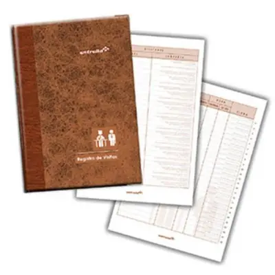 Libro registro de visitas frances 96 hojas